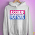 Assume Nothing Bisexual Pride Flag Hoodie - White
